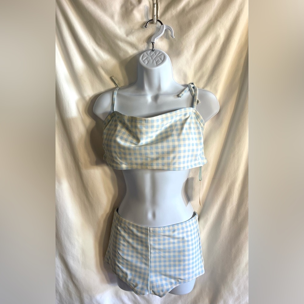 Cute Target 🎯 brand two piece swimsuit. Boy short bottoms.